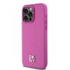DKNY DKHMP15XPSHRPSP iPhone 15 Pro Max 6.7  różowy/pink hardcase Leather Monogram Pattern Metal Logo MagSafe